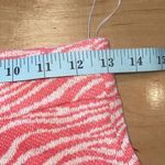 ZARA Womens Zebra Stripe Knit Beach Shorts Orange Medium Photo 6