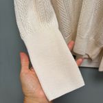 Veronica Beard  Kirka Henley Pullover Sweater in Ivory M Photo 6