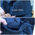 Nordstrom Signature Navy Blue Cotton Pocket Midi Sun Dress Size 4 Loose Hem Photo 5