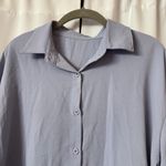 SheIn Light Blue Button Up Collared Dress Shirt Size Medium Photo 2