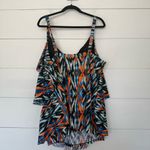 Swim 365 Women’s 26 Plus Size Ruffle Swim Top Photo 1