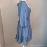 Free People  Summer Picnic Mini Dress Blue Photo 9