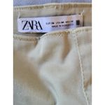 ZARA Pants Womens 4 High Rise Relaxed Leg Ankle Length Wide Leg Light Gren Olive Photo 8
