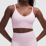 Lululemon  Focuser Scoop-Neck Bra *Light Support, C/D Cup Blissful Pink XXS Photo 0