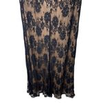 Tadashi Shoji  Black Lace & Nude Off The Shoulder Long Evening Gown Sz. 16 Photo 1