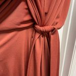 Venus Brick Front Tie Dress Photo 3