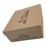 Le Sheelah Leopard Print Wedge Sneakers Hidden Zipper Ankle Boots Size 6 Brown Photo 1