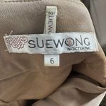 Sue Wong Nocturne Cocktail Dress Women 6 Gold Silk Beaded Holiday New Years Y2K Photo 5