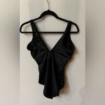 Miracle Suit Must Haves Oceanus One Piece Swimsuit Wrap V-Neck Black Size 14DD Photo 1