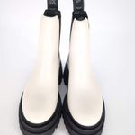 Zadig & Voltaire Ride Patent Leather Ecru & Black Chelsea Boots - Size 39 - NIB Photo 0
