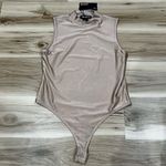 Bailey44 NEW Bailey/44 Tan Silky Sleeveless Thong Bodysuit Women’s Large Photo 1