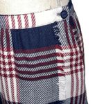 Hoberdashery Collection Women’s Plaid Skirt Black White Burgundy Petite Size 12 Photo 1