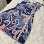 Title Nine Diamalete Short Sleeve Print Dress in Purple Pink Large Photo 4