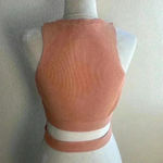 ZARA  Orange‎ Cut Out Crop Top Photo 6