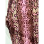 Girl On A Vine Pink Snakeskin Disco Bell Bottoms‎ Club Wear Designer L Size L Photo 4
