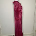 Vintage Peignoir Maroon Lace Trimmed L XL Red Size L Photo 3