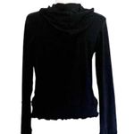 Disney Walt World USA Hoodie Top Themed Black Zip Front Sweatshirt Medium Photo 1