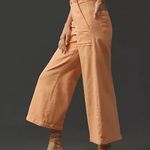 Pilcro kit cropped peach wide leg pants Orange Size 32 Photo 3