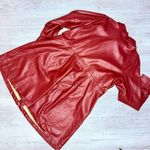 Eloquii  Elements Women's Plus size Mini Faux Leather Shirt Dress jacket coat 22 Photo 4