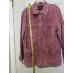 st. john's bay Vintage Woman’s Y2K Washable Suede 100% Leather Jacket Rose Pink Photo 11