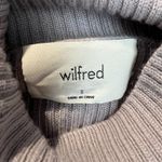 Wilfred Aritzia Sweater Small Cropped Turtleneck Merino Wool Ribbed Pullover S Purple Photo 8