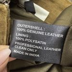 Vintage Sunbelt Leather Suede Maxi Skirt Size 10 Brown Long Western Boho Y2K Photo 3