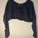 Urban Outfitters  out from under black distressed crop top small #718 Photo 0