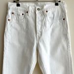 Levi's Levi’s 501 Women’s White Skinny Jeans, Button Fly Pants, Size Small Photo 1