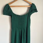 Reformation  Sienne Emerald Midi Short Sleeves Dress 2 Photo 9