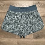 Spanx  The Get Moving High Rise Exercise Shorts 4"  Blue‎ Brushstroke Size XL Photo 1