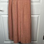 Saylor Sue Linen Dress Dusty Coral Sz L Ruffle Sleeve Button Skirt Revolve Photo 2