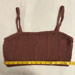 Free People NWT  Beach Brown Crochet Knit Womens Crop Bralette Tank Top Photo 4