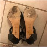 Hugo Boss black leather ankle strap heels Photo 7