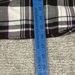 Duluth Shirt Womens Small Button Up Flannel Roll Tab Sleeve Purple Green Plaid Photo 5