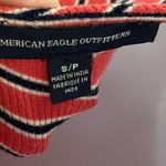 American Eagle 2/$30 Striped Strap Open Back Mini Dress Red White Blue Ribbed Photo 8