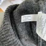 Madewell Charcoal Gray Boatneck Button Shoulder Merino Wool Mini Dress Small Photo 12