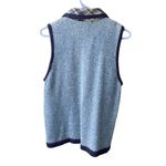 Victoria Jones  size PM knitted winter holiday theme vest. Photo 1