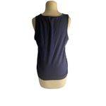 Lucky Brand Boho Festival Embroidered Navy Sleeveless Tank Top Medium Photo 4