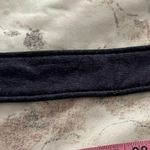 Michael Kors navy blue fabric canvas belt with silver buckle, size 64” preppy Photo 2