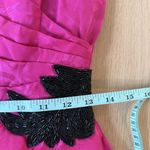 Y2K Silk Studio Hot Pink 100% Silk Strapless Prom Homecoming Dress Size 4 166 Photo 4