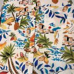 st. john's bay Sleeveless Button Up Collared Tropical Collared Cotton Size XXL Vacation Photo 4