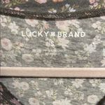 Lucky Brand  Pink Floral V-Neck Tee Photo 1
