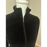 Juicy Couture Vintage Y2K Black Velour Zip Up Small Photo 1