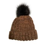 Panache Women's  Brown Beanie with Pom Pom Photo 1