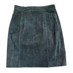 wilson's leather Vintage Wilsons The Leather Experts Black Suede Short Pencil Skirt Skirt Size 12 Photo 0