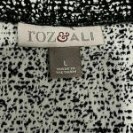 Roz & Ali Women's Black Tweed Knee Length Skirt Size Larege Photo 2