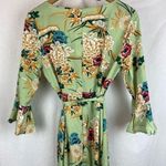 Cupshe  Green Floral Wrap Maxi Dress S NEW Photo 2