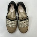 Cole Haan  Size 7.5 Marli Espadrille Leather Canvas D'Orsay Jute Cap-toe Shoes Photo 7