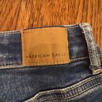 American Eagle  High V-Rise Shortie Ne(x)t Level Stretch Blue Wash Denim Cutoffs Photo 3