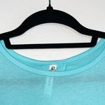 Fabletics Millie Aqua Blue Open Back Long Sleeve Tee Photo 3